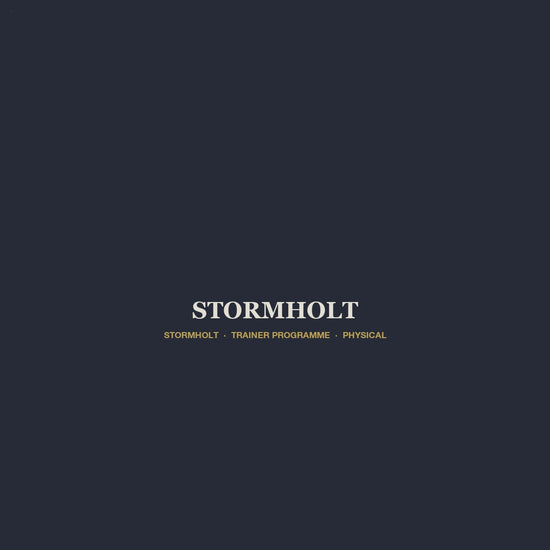 Stormholt v6 product video