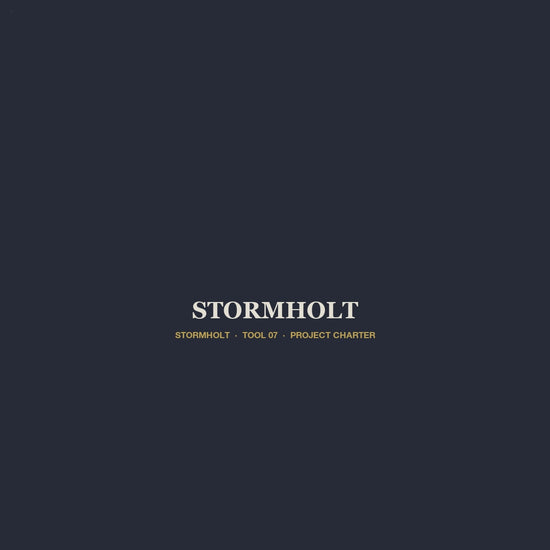 Stormholt v6 product video